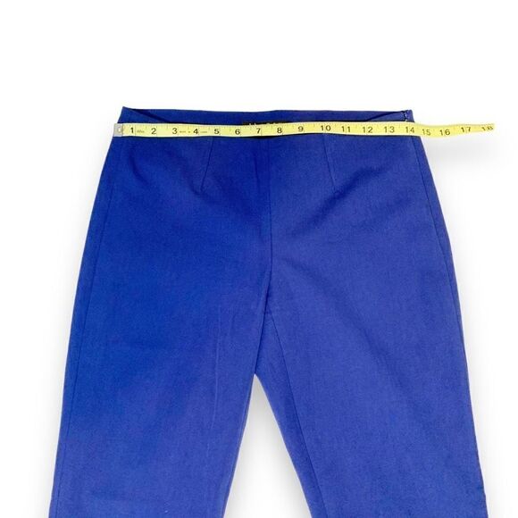 Theory Belisa Basis Ankle Length Twill Pant Modern Minimal Royal Blue Women’s 0 - Picture 10 of 13